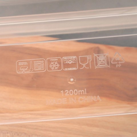 Pojemnik Próżniowy na Żywność 1,2 L EXCELLENT HOUSEWARE z Datą 23 x 16 cm