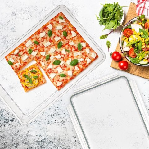 Pojemnik na Jedzenie Ser Wędlinę z Pokrywką Uszczelką Płaski ORION 1,5 l