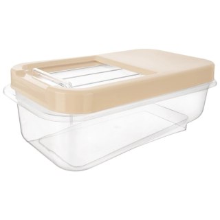 Pojemnik na Kapsułki Karmę Proszek 5 L 35 x 19,5 x 13 cm ORION Beżowy