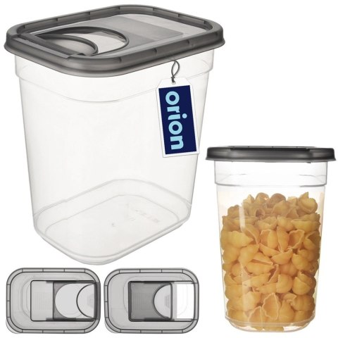 Pojemnik na Kapsułki Karmę Sypkie 1,9 L ORION z Dozownikiem 16,5 x 16,5 cm