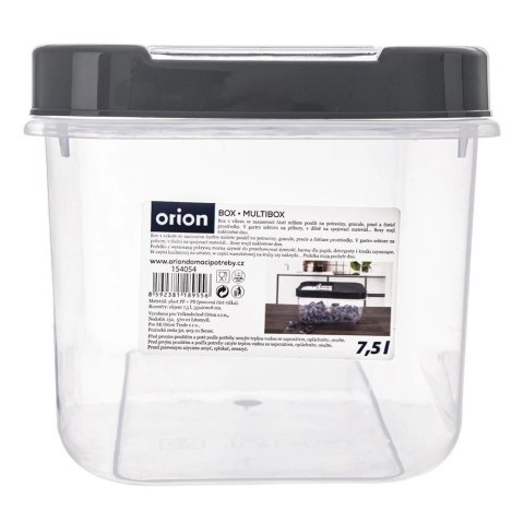 Pojemnik na Karmę Proszek 7,5 L ORION Przesuwne Zamknięcie 35 x 19,5 cm