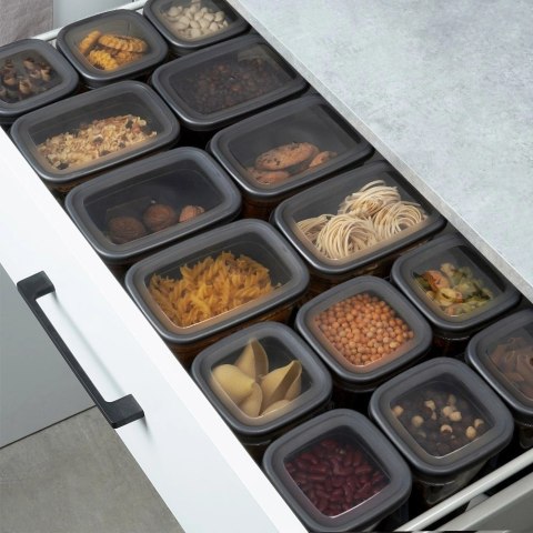 Pojemnik na Makaron Płatki Żywność z Pokrywką Kuchenny Solidny VILDE 1,85l