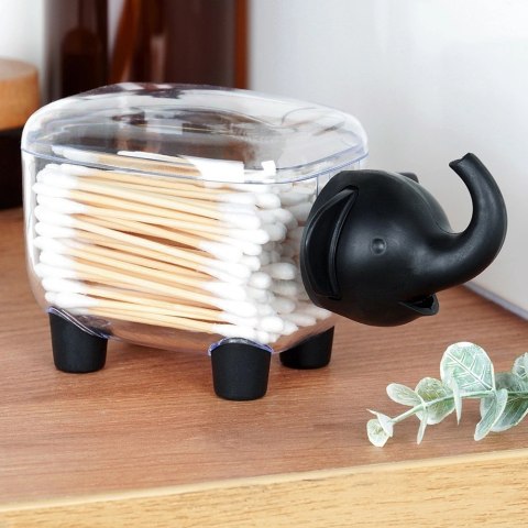 Pojemnik na Patyczki Słonik Dekoracyjny 15,5 x 7 x 8 cm VILDE Przezroczysty