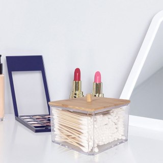 Pojemnik na Płatki Kosmetyczne WHITNEY 9,5 x 9,5 x 7,5 cm ORION Bambus