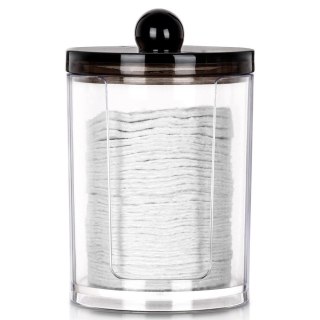 Pojemnik na Płatki Kosmetyczne z Podajnikiem 7 x 11 cm VILDE z Pokrywką