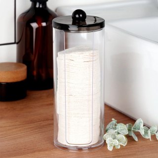 Pojemnik na Płatki Kosmetyczne z Podajnikiem 7 x 19 cm VILDE Przezroczysty