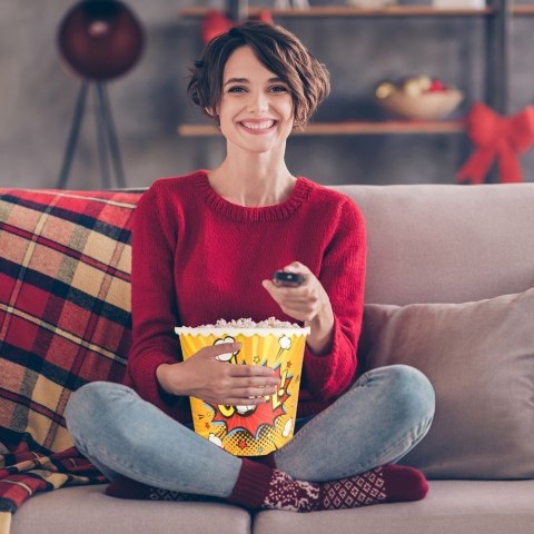 Pojemnik na Popcorn Chipsy Piłkarski 2,3 L ORION Goal 17 x 14 cm