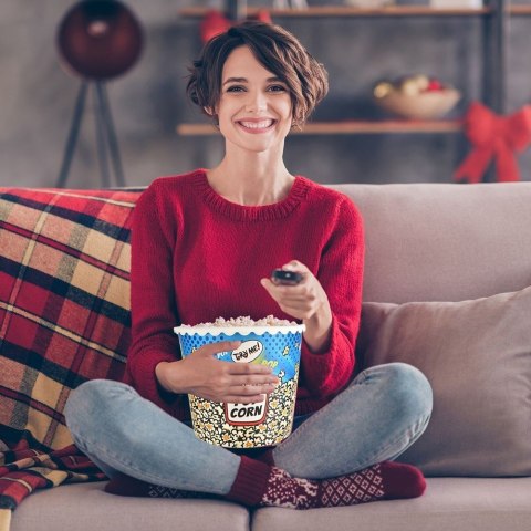 Pojemnik na Popcorn Chipsy z Dekorem 2,3 L ORION Wielokrotnego Użytku