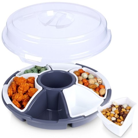 Pojemnik na Przekąski do Serwowania z Pokrywą EXCELLENT HOUSEWARE 33 cm