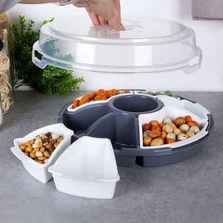 Pojemnik na Przekąski do Serwowania z Pokrywą EXCELLENT HOUSEWARE 33 cm