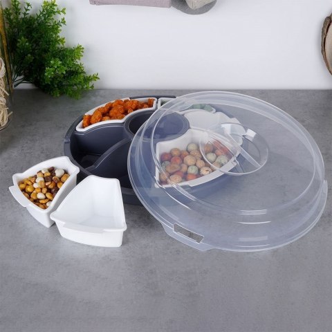 Pojemnik na Przekąski do Serwowania z Pokrywą EXCELLENT HOUSEWARE 33 cm
