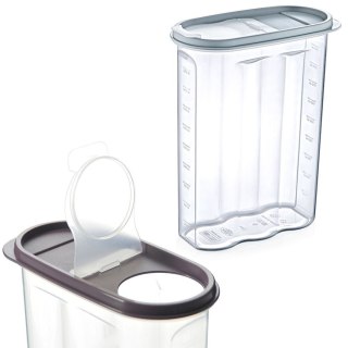 Pojemnik na Sypkie z Miarką Dozownik 2,4 L HOBBY LIFE Zmywarka 24 x 19 cm