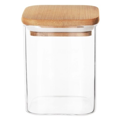 Pojemnik Szklany Kwadratowy Sypkie 850 ml ORION z Uszczelką 12,5 x 10,5 cm