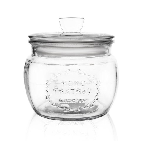 Pojemnik Szklany Okrągły 600 ml ORION Szczelny z Uchwytem 11 x 11 cm