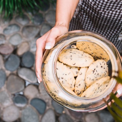 Pojemnik Szklany Okrągły 600 ml ORION Szczelny z Uchwytem 11 x 11 cm