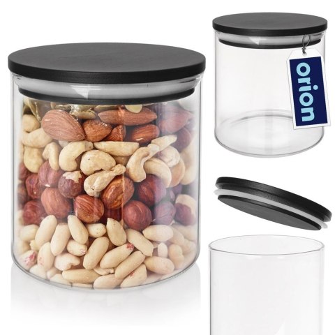 Pojemnik Szklany Sypkie Produkty 450 ml ORION z Uszczelką 9 x 9 cm