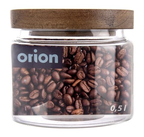 Pojemnik Szklany Sypkie Produkty 500 ml ORION z Uszczelką 10 x 9 cm