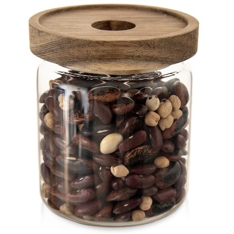 Pojemnik Szklany Sypkie Produkty 730 ml ORION z Pokrywką 12,5 x 10 cm