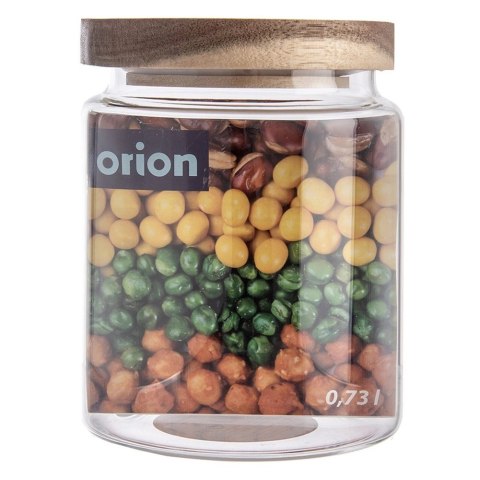 Pojemnik Szklany Sypkie Produkty 730 ml ORION z Pokrywką 12,5 x 10 cm
