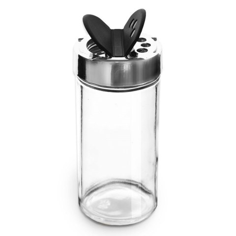 Pojemnik Szklany na Przyprawy Sitko 100 ml ORION z Klapkami 10 x 4 cm