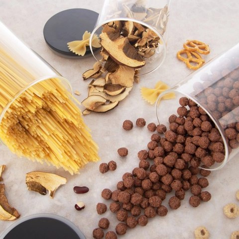 Pojemnik Szklany z Uszczelką Bambusową 1,2 L ORION 9 x 9 x 22 cm