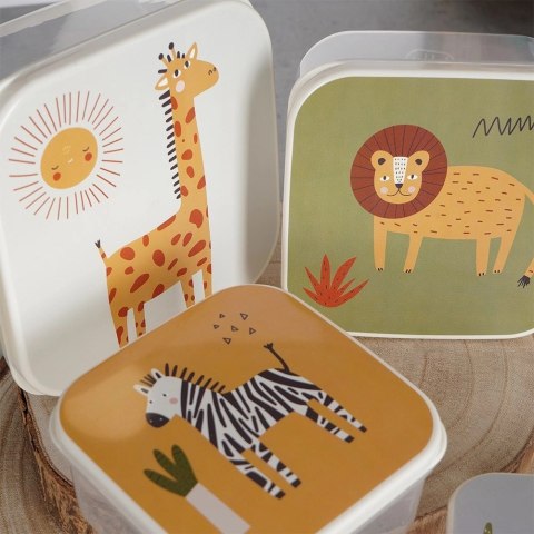 Pojemniki dla Dziecka na Kanapki Śniadanie Śniadaniowe Solidne ORION 4 szt.