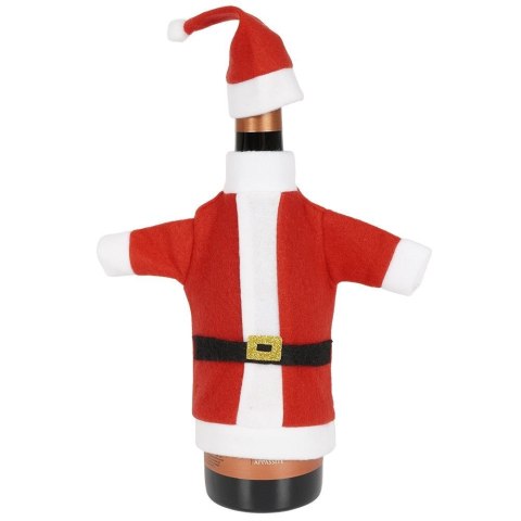 Pokrowiec na Wino Świąteczny Mikołaj Ubranko Dekoracja Prezent ORION