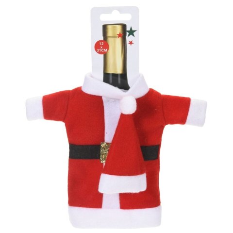 Pokrowiec na Wino Świąteczny Mikołaj Ubranko Dekoracja Prezent ORION