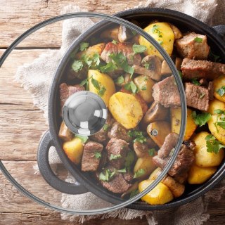 Pokrywka Szklana Duża Żaroodporna Odpowietrznik 30 cm ORION do Garnka