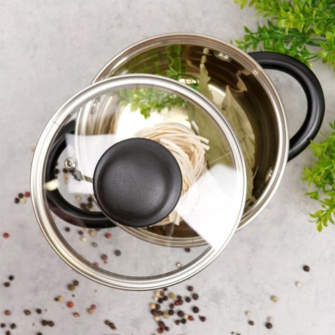 Pokrywka Szklana Żaroodporna Odpowietrznik 14 cm VILDE Zmywarka