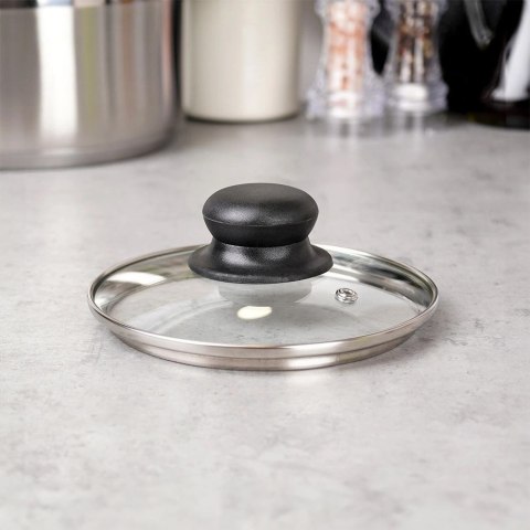 Pokrywka Szklana Żaroodporna Odpowietrznik 14 cm VILDE Zmywarka