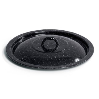 Pokrywka do Kociołka Węgierskiego Emaliowana Czarna Solidna ORION 36 cm