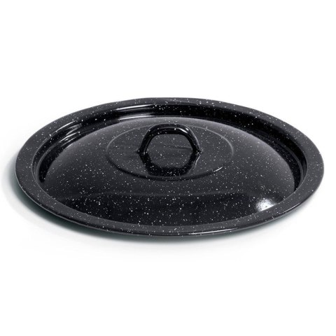 Pokrywka do Kociołka Węgierskiego Emaliowana Czarna Solidna ORION 40 cm