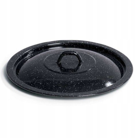 Pokrywka do Kociołka Węgierskiego Emaliowana Czarna Solidna ORION 40 cm