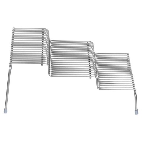Półka Kuchenna Metalowa 3 Poziomy Szara 28 x 26 cm SG Antypoślizgowe