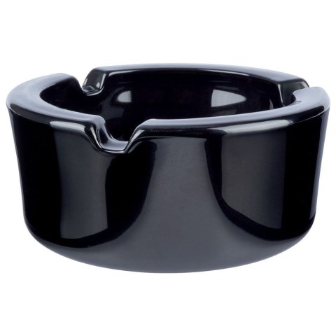 Popielniczka Szklana Czarna Okrągła Stołowa Klasyczna 85 cm VILDE