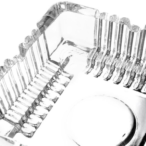 Popielniczka Szklana Kwadratowa Ozdobna Kryształ 105 cm VILDE