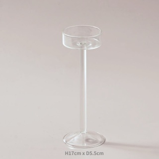 Zestaw szklanych świeczników Świecznik na tealighty Wystrój domu Ślubne ozdoby stołowe Kryształowy uchwyt Ustawienie stołu obiadowego