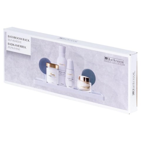 Półka Pod Prysznic Biała Długa na Przyssawki Koszyk 32 x 115 cm BS