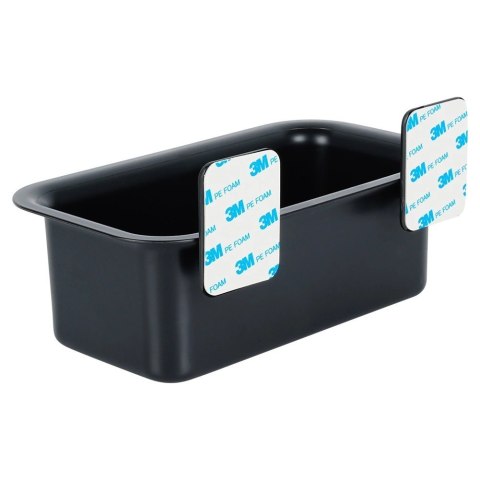 Półka Pod Prysznic Czarna Prostokątna Przyklejana Taśma 3M VILDE