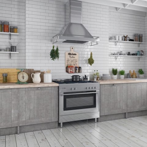 Półka Ścienna Metalowa Czarna Dekoracyjna Wytrzymała VILDE 9x28x50 cm