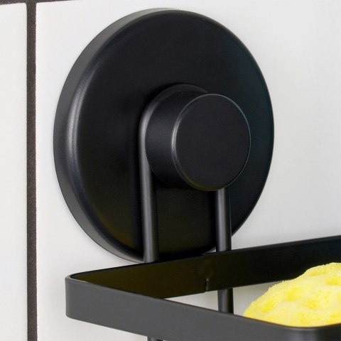 Półka pod Prysznic Ścienna Metalowa Czarna BATHROOM SOLUTIONS 25x10x8,5 cm