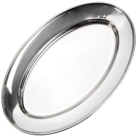 Półmisek Stalowy Owalny Duży Taca do Serwowania 34 x 215 cm VILDE