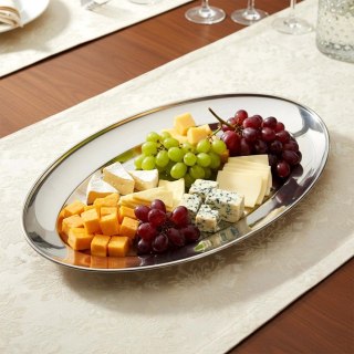 Półmisek stalowy owalny 32x20 cm