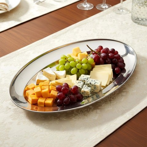 Półmisek stalowy owalny 32x20 cm