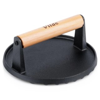 Prasa Forma Praska do Mięsa Hamburgerów Kotletów Żeliwna VILDE 17,5 cm