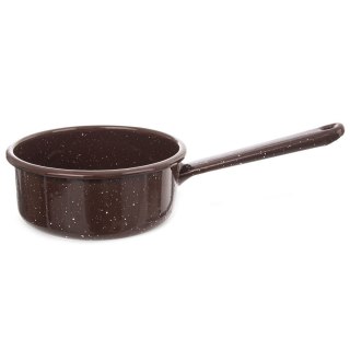 Rondel Emaliowany BROWN Nakrapiany 14 cm 900 ml Indukcja ORION