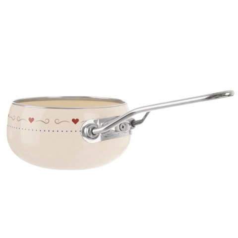 Rondel Emaliowany TONCA Retro Kremowy 1,1 L ORION 15 cm Indukcja