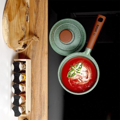 Rondel Granitowy z Pokrywką Omega 16 cm NAVA 1,5 L