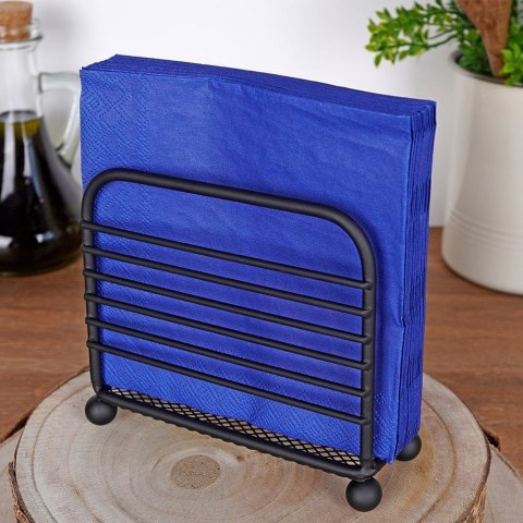 Serwetnik Metalowy Loft Czarny Industrialny 11,5 x 10 cm VILDE
